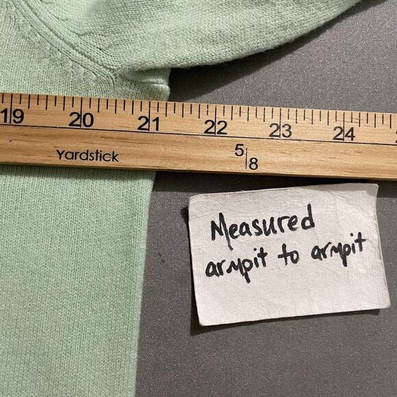 Sag Harbor Womens Size XL Mint Green Sweater Minimalist Chic Pastel Soft Girl - Picture 7 of 8